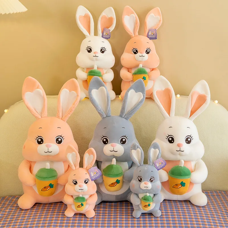

23/35/45 см милые/мягкие/плюшевые игрушки/фигурки кроликов питьевой молочный чай/Детские подарки на день рождения/рождественские подарки
