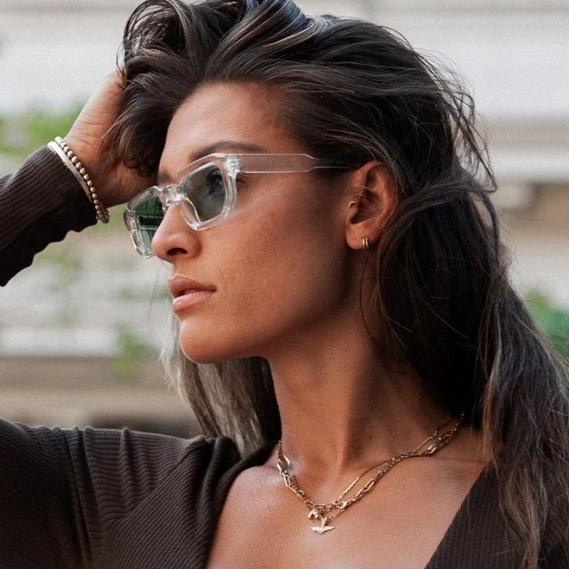 Очки солнцезащитные женские и мужские в стиле ретро квадратной формы