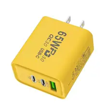 멀티 포트 USB 휴대폰 충전기, 고속 충전 스테이션, 3 포트, 여행, 출장, 100-240V, 65W