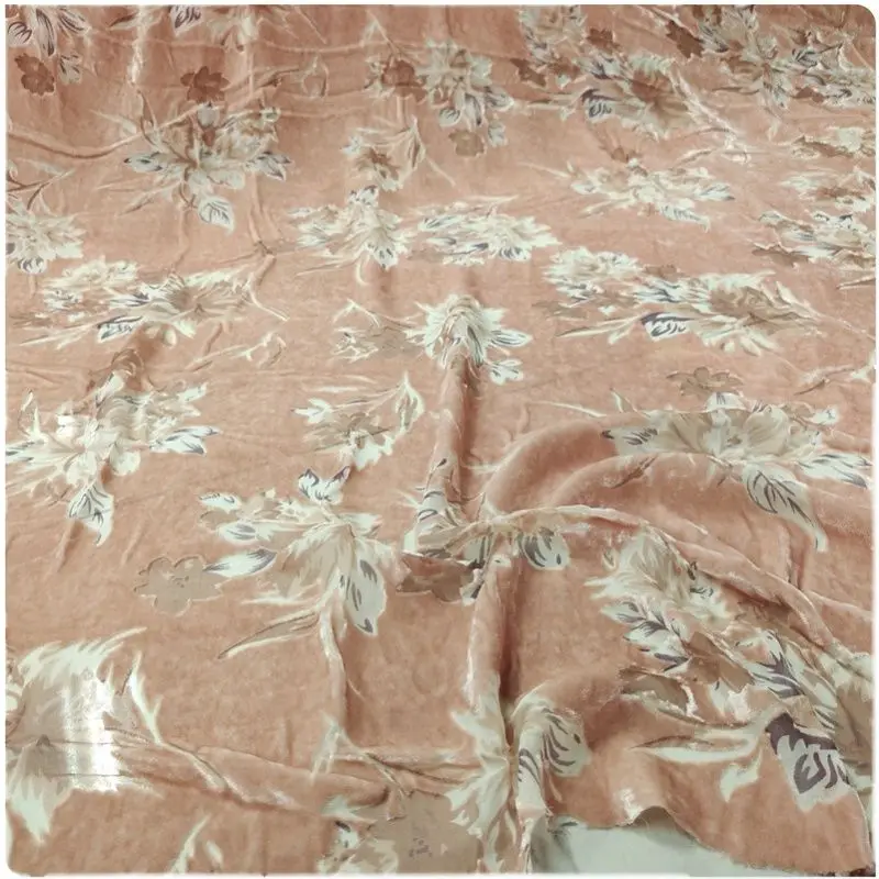 Оранжево-розовый кофейный узор шелковая подошва хлопковое бархатное полое