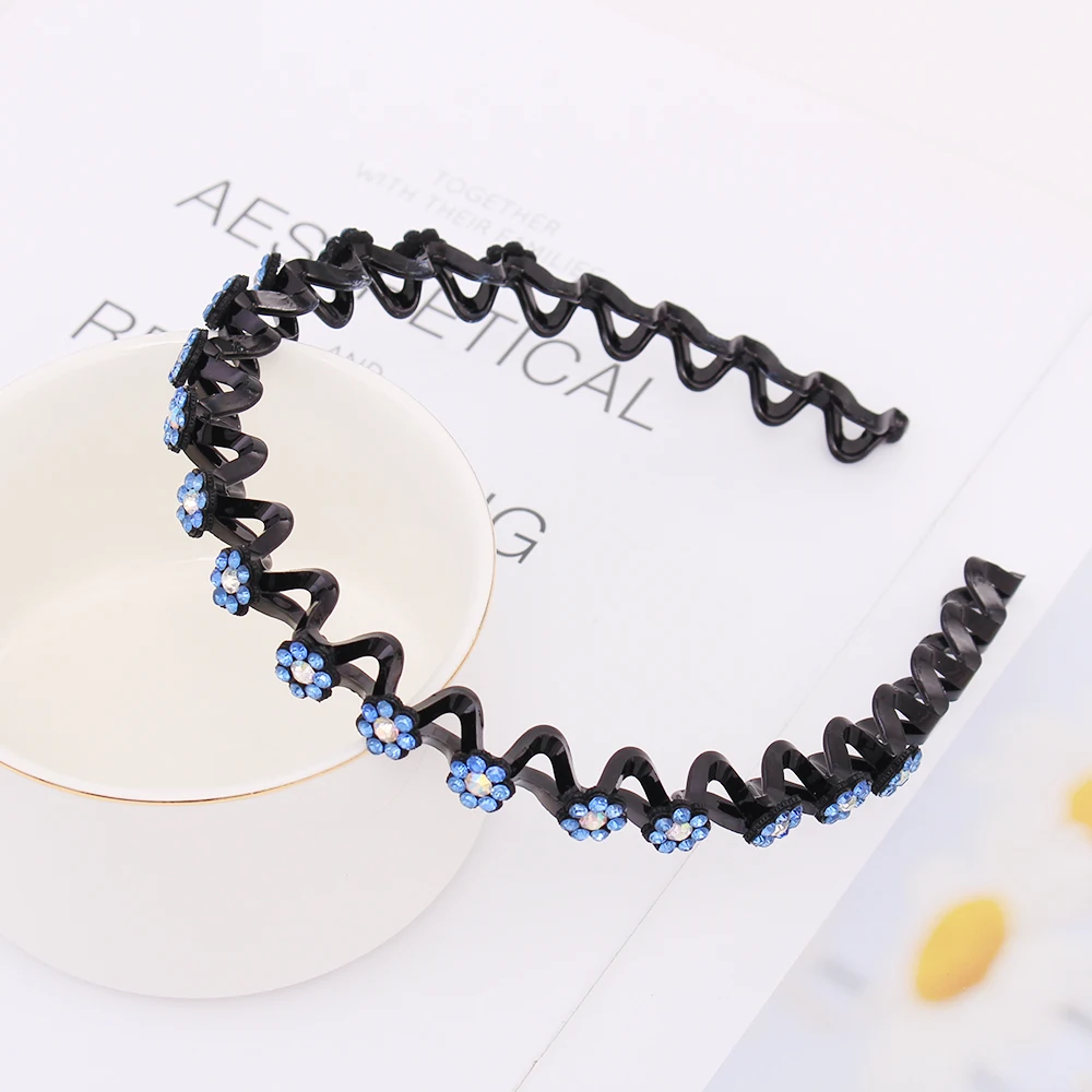 

New Fashion Pearls Headbands for Women Rhinestone Hairband Hair Hoop Girls Hair Band Non-Slip Bezel Headwrap Hair Accessories