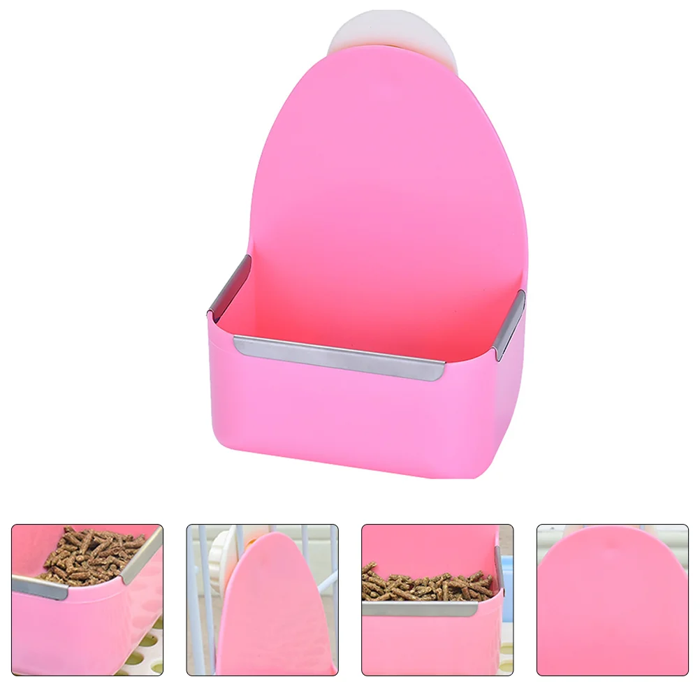 

1pc Small Animal Feeder Cage Feeding Bowl Rabbit Feeding Container