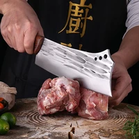 xituo full tang hand forged bone cutter knives wenge handle one piece knife chop bone knife chopping wood hatchet knives