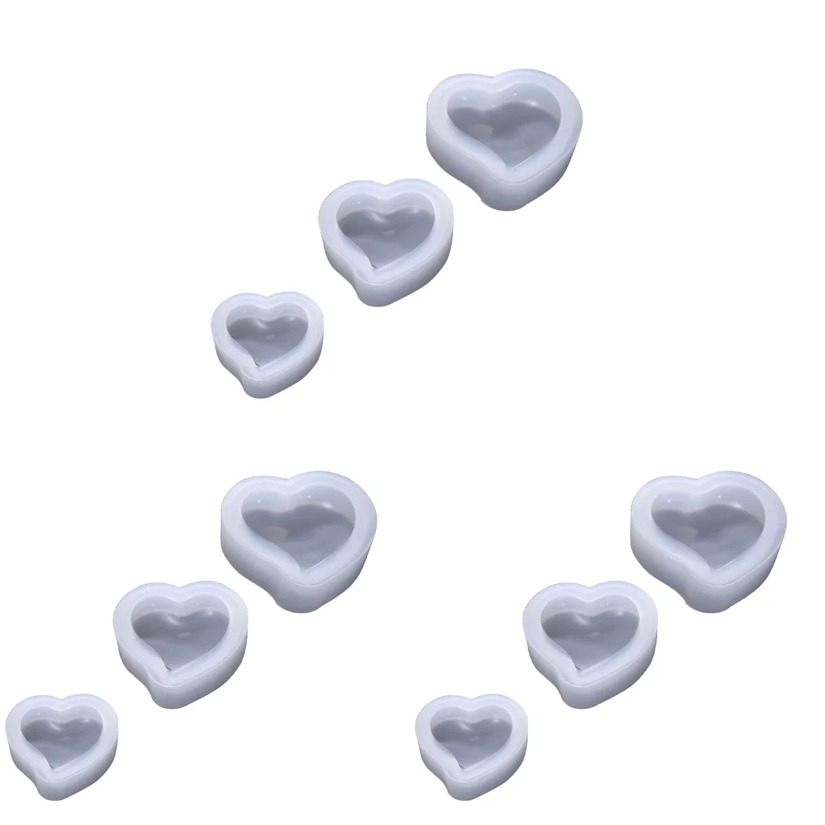 

Mold Heart Resin Molds Casting Soap Shape Diy Supplies Baking Cookiemould Bar Jewelry Pendant Clay Polymer Candy Rubber