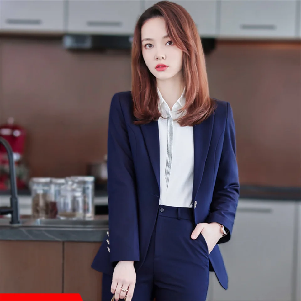 

Fashion Career OL Women Blazer Spring Slim Single Jacket Business Office Lady Coat Female Casual Solid Femme Chic Tops