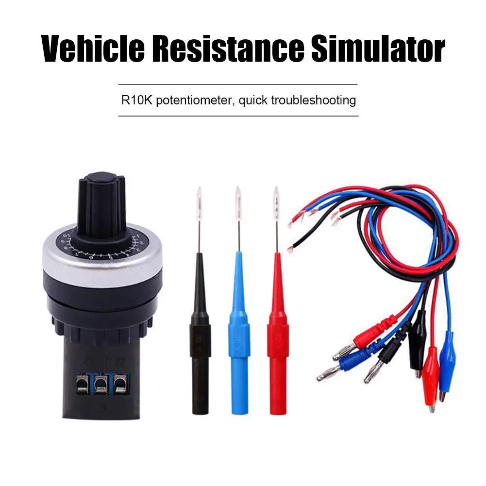 

Car Circuit Tester Sensor Signal Resistance Simulator Fuel Diagnostic Tool Analog Generator Resistance Sensor