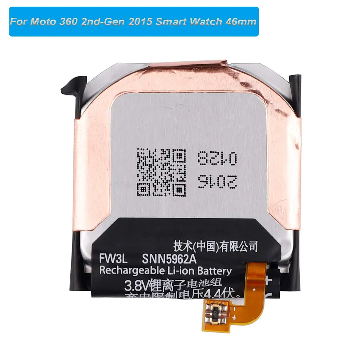 Замена аккумулятора FW3L для смарт-часов Moto 360 2-го поколения 2015 46 мм SNN5962A класс A OEM