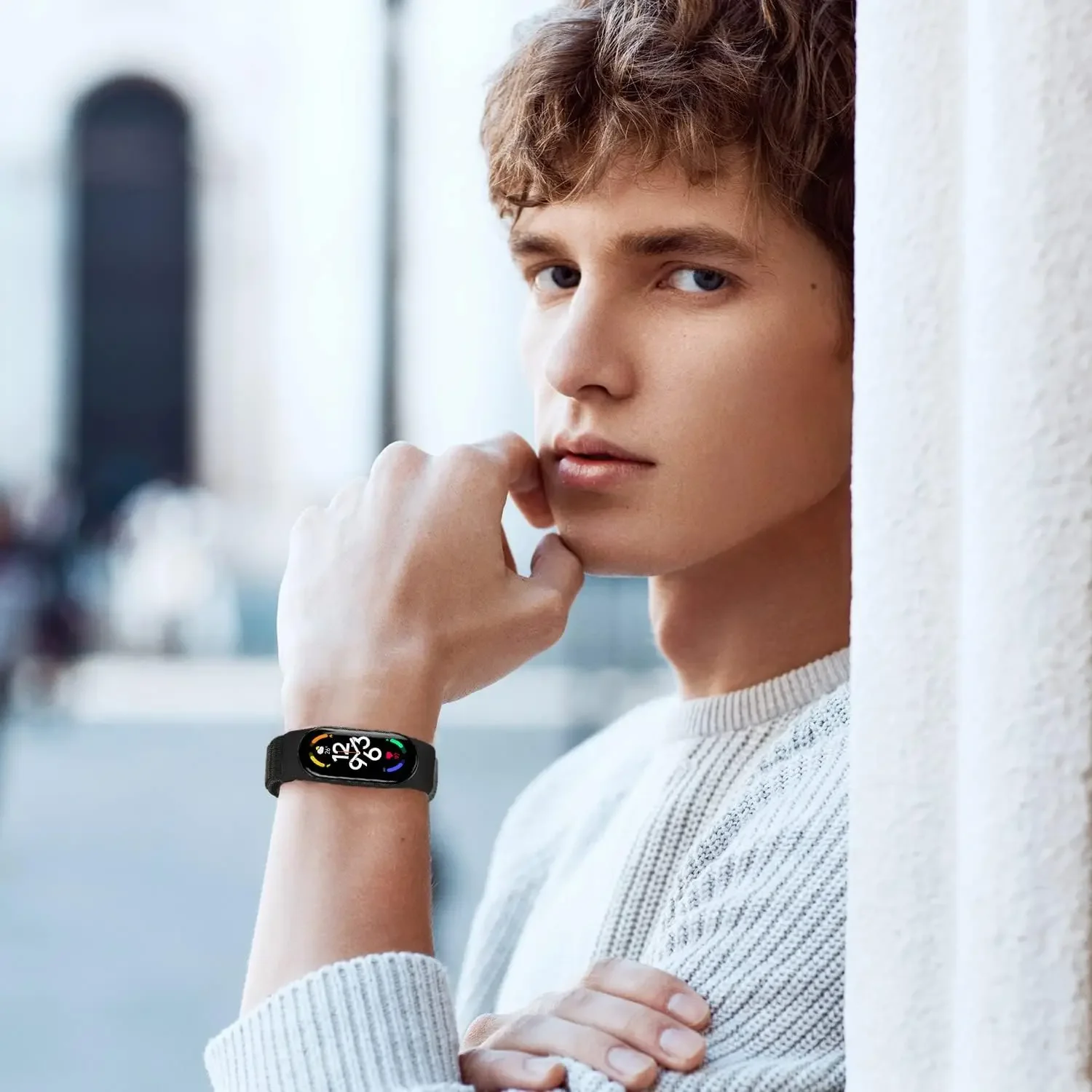 Нейлоновый Спортивный Ремешок Для Часов Совместимый С Xiaomi Mi Band 7/6/5/4/Mi 3 И Amazfit 5