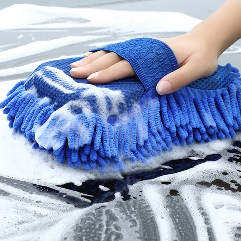 Перчатки из синели для чистки автомобиля щетки детализации красивые перчатки