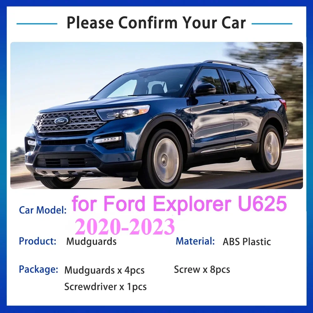 4 брызговика для Ford Explorer U625 2020 ~ 2023 2021 защита от брызг брызговики передние и задние