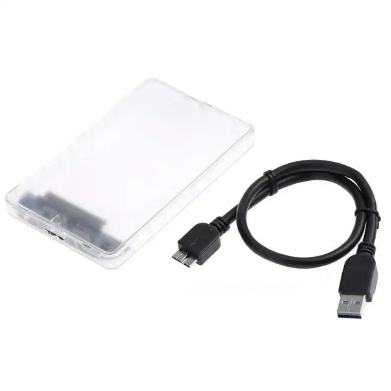 

For 2.5" Inch HDD / SSD External USB 3.0 to SATA Hard Drive Enclosure Caddy Case Support 6TB transparent Mobile External HD