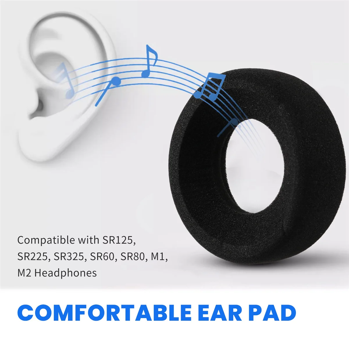 Для наушников GRADO SR125 SR225 SR325 SR60 SR80 M1 M2 PS1000 GS1000 сменные амбушюры из пенопласта с