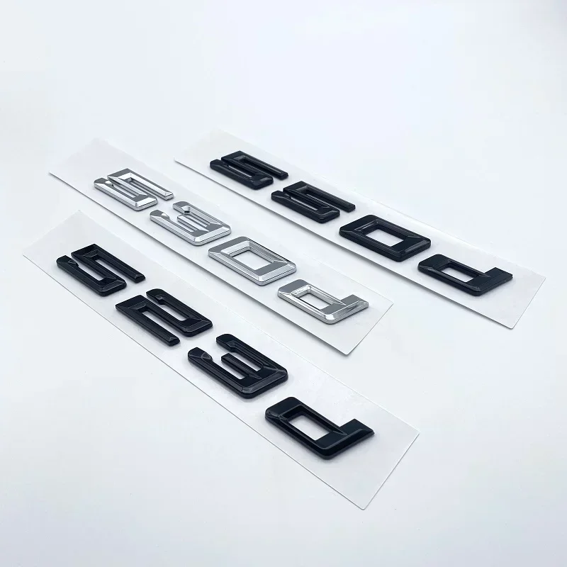 Новые буквы с цифрами шрифтов 520d 523d 525d 530d 535d 540d искусственные для BMW 5 серия E39 E60 E61