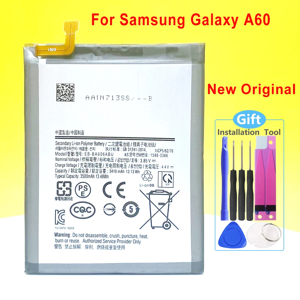 

Новый оригинальный аккумулятор для Samsung Galaxy A30 A30S A10E A20 A20E A21S A40 A42 A50 A60 A70 A72 A80 A90 A9S A71 A7 A8 A9 A10 A11 A12