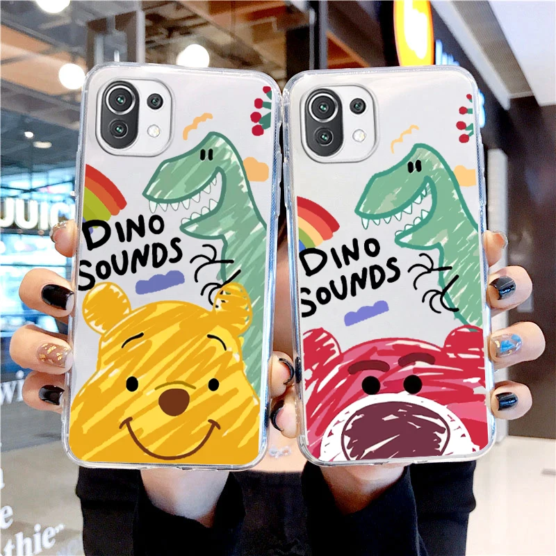 

Disney Cute Cartoon Transparent Phone Case For Xiaomi Mi 13 Lite 12T 12S 12X 12 11 11T 11i 10T 10 9 Pro Ultra 5G Cover Capa Core