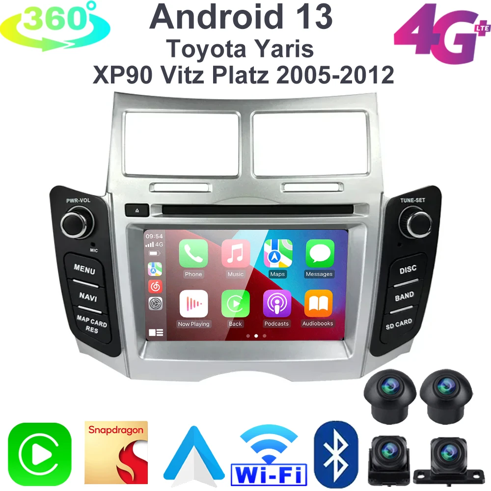 Автомагнитола Android автомобильный экран для TOYOTA YARIS 2005 2006 2007 2008 2009 2010 2011