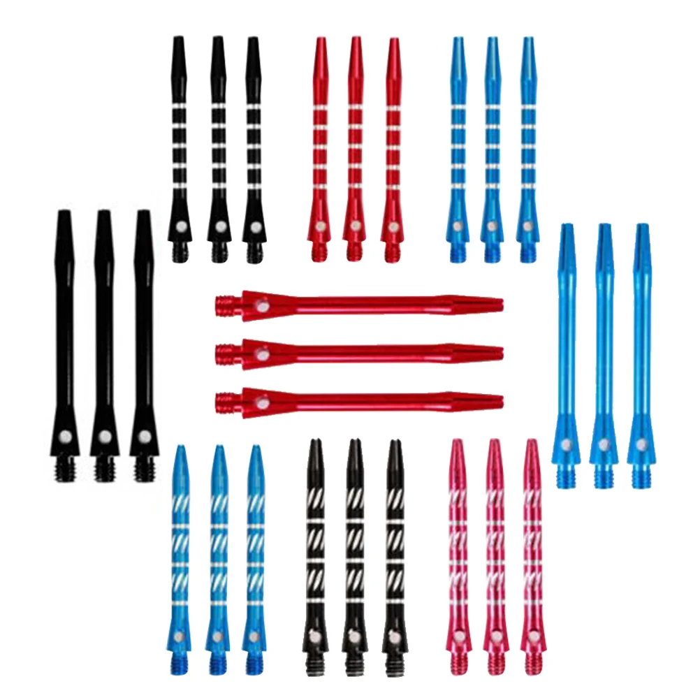

27Pcs Aluminium Dart Shafts Professional Medium Accessory Metal Stems Dart Stems