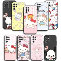 new hello kitty phone cases for samsung galaxy a31 a32 a51 a71 a52 a72 4g 5g a11 a21s a20 a22 4g funda coque carcasa soft tpu