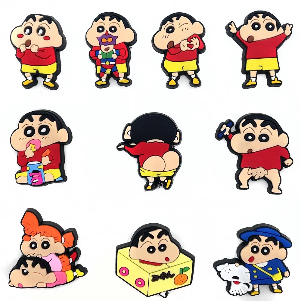 10 шт. подвески для обуви Crayon Shin-chan