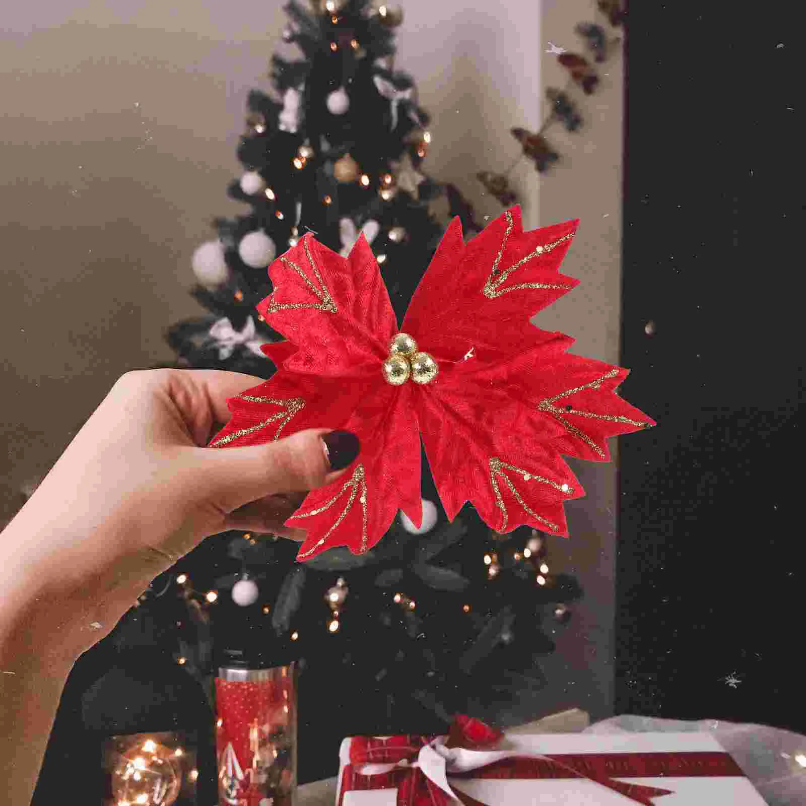 4 шт. рождественская елка цветочная композиция палочки рождественские