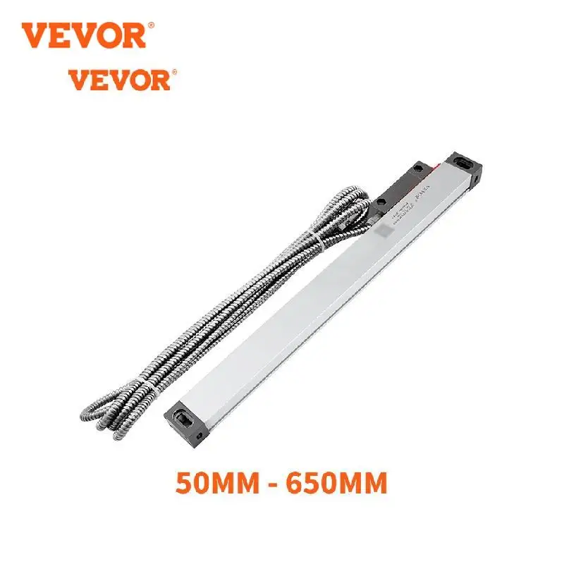 

VEVOR Linear Scale Encoder 50MM-650MM High Precision 2 Axis DRO Digital Readout LED for Milling Drilling Grinding Lathe Machine
