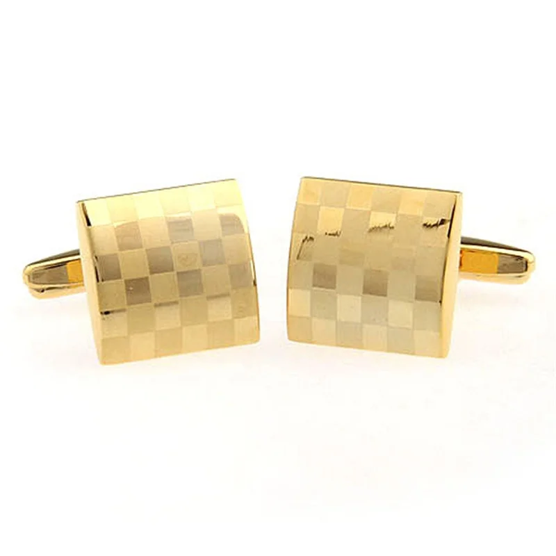 1Pair Silver Gold Stainless Steel French Shirt Laser Engraving CuffLinks for Men Wedding | Tie Clips & Cufflinks