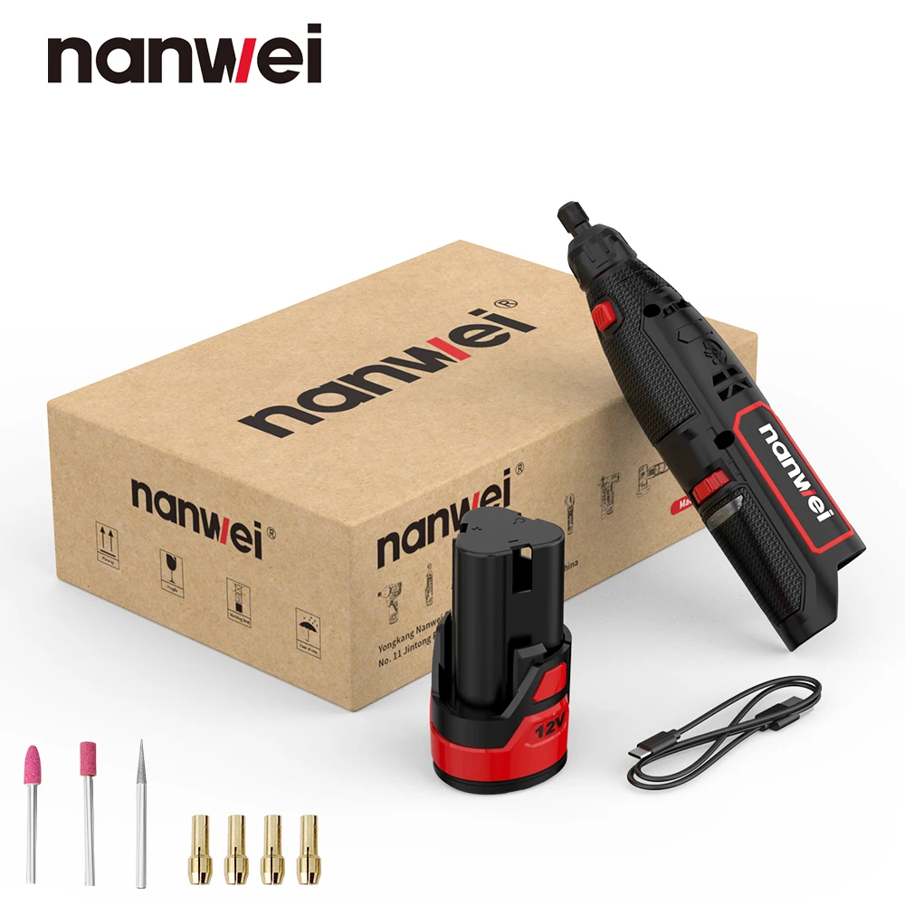 

Мини шлифовальная машинка NANWEI 12В