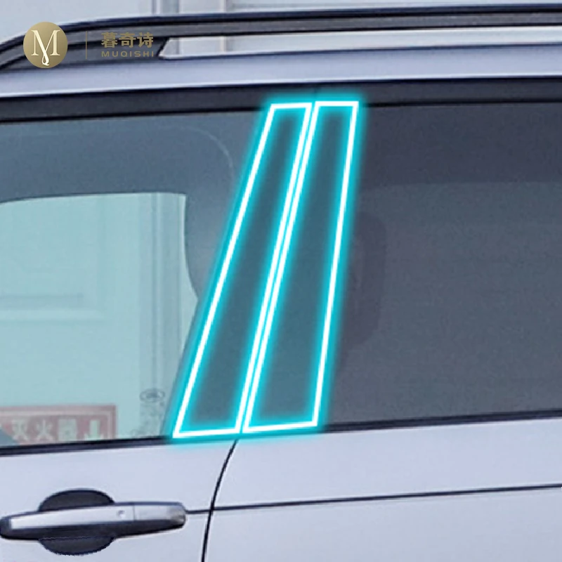 

For Land Rover Discovery 5 2017-2022 Window Center Pillar Protective Film Anti-scratch Cover Car Protector Exterior Accessories