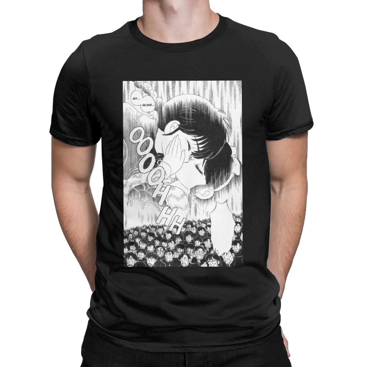 

Ranma And Akane Kiss Ranma 12 T-Shirt Men Anime Manga Girls Funny Cotton Tee Shirt Crew Neck Short Sleeve T Shirts Printed Tops