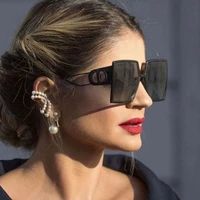 square sunglasses women fashion 2022 new vintage shades men brand design luxury big sun glasses uv400 oversized eyewear female