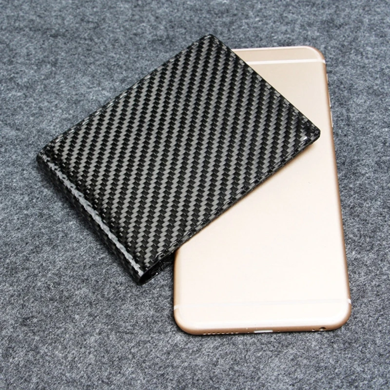 

Fiber Blocking Carbon Wallet Bifold Men's Fashion Purse Holder Card For