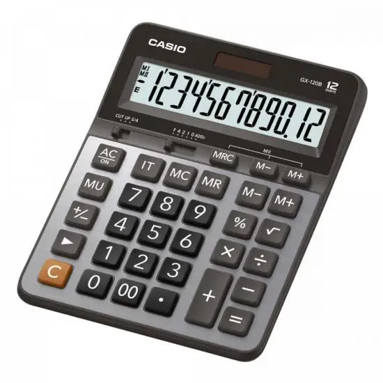 

Table Calculator 12 Digits GX-120B Silver CASIO