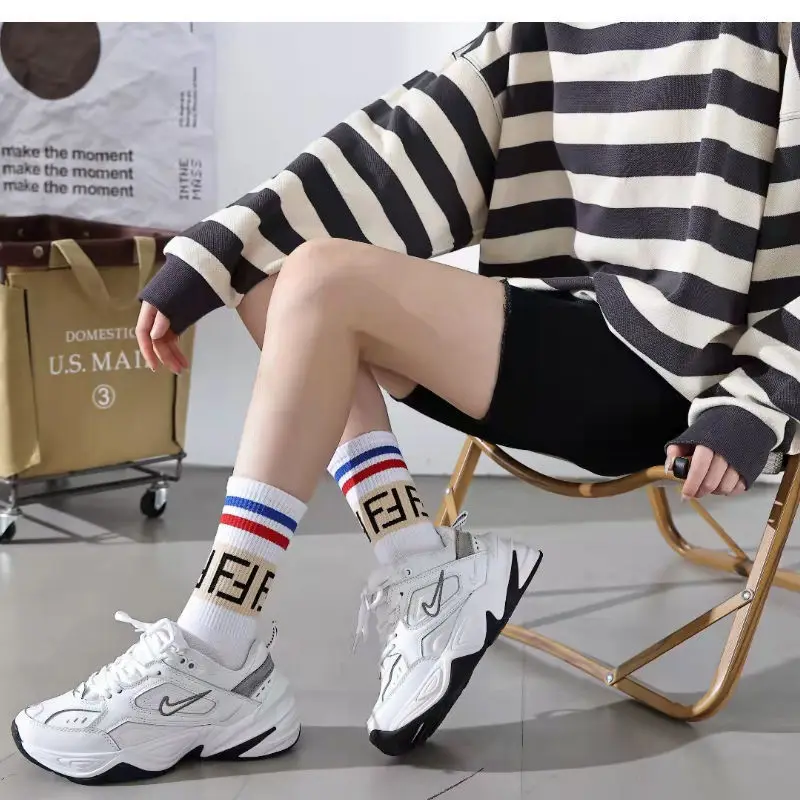 

Socks women's long cute ladies spring and summer new ins tide all-match women's mid-tube tide socks