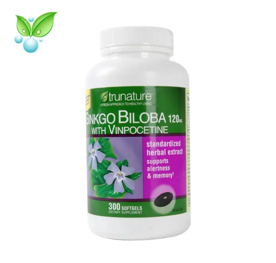 TRUNATURE Ginkgo Biloba with Vinpocetne American Original Authentic Essence 340pcs |