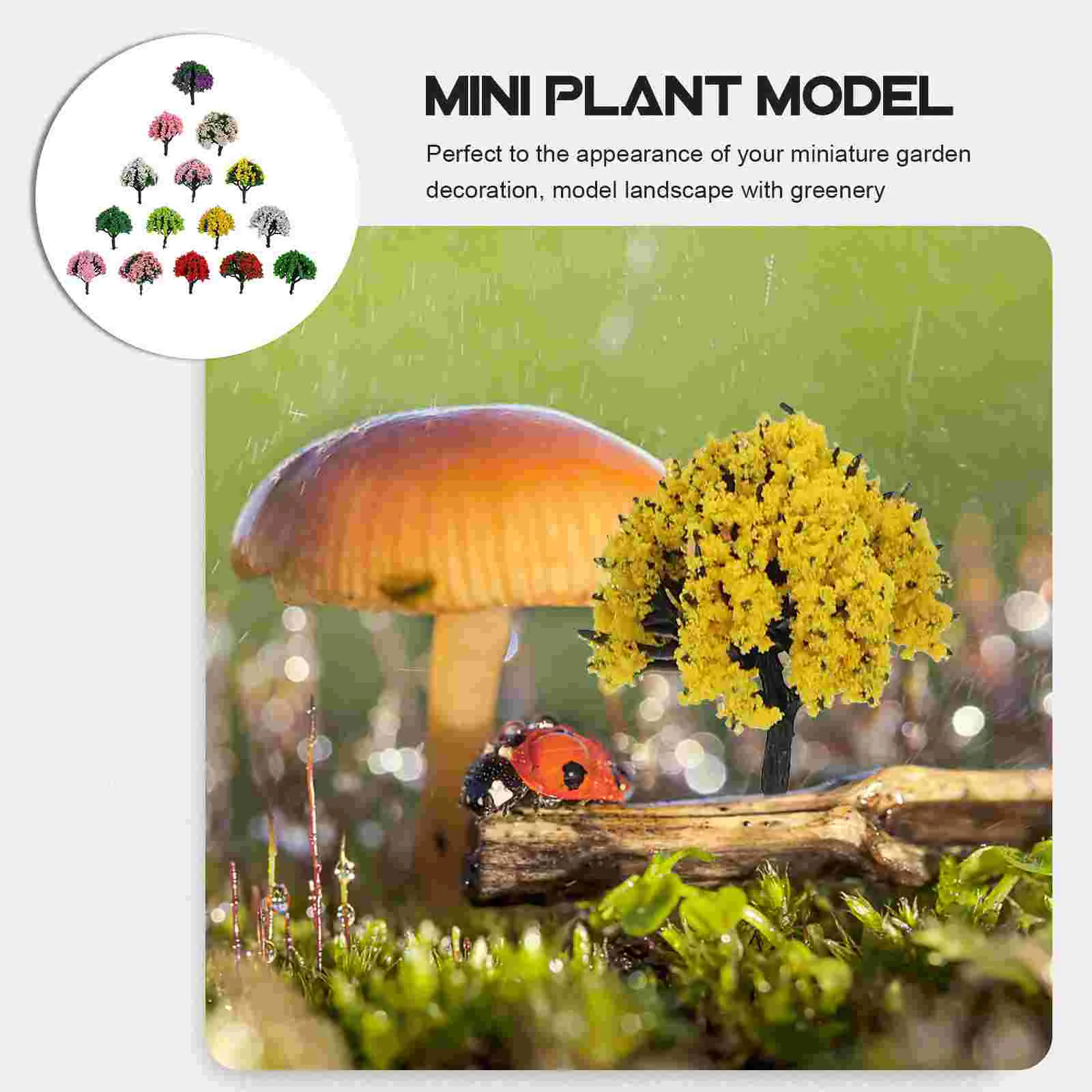 15 шт. маленькая модель дерева имитационные модели пейзаж архитектура деревья