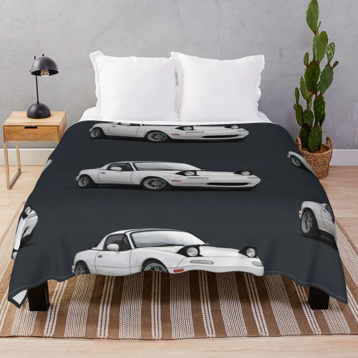 

Одеяло Mx5 Miata NA MK1 с иллюстрациями, флисовое легкое покрывало унисекс для кровати, дома, кушетки, лагеря, кинотеатра