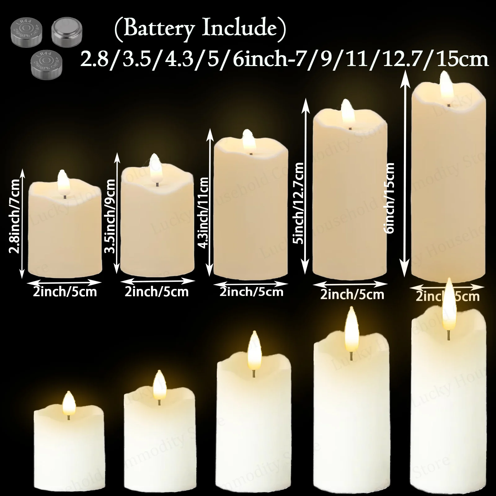 

Светодиодные свечи XMSJ, 12-144 шт.