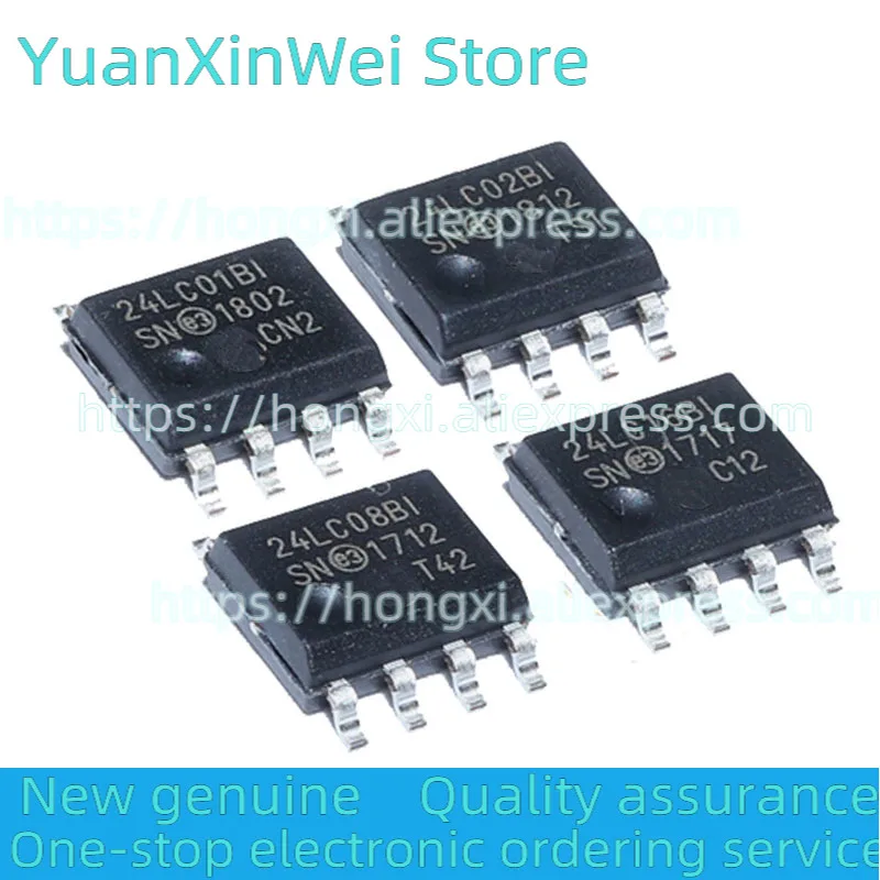 10 шт. 24LC04BI 24LC01BI 24LC02BI 24LC04BI 24LC08BI 24LC16BI BI 24LC32AI 24LC64I 24LC128I 24LC256I BT - I/SN SOP8 чипы памяти