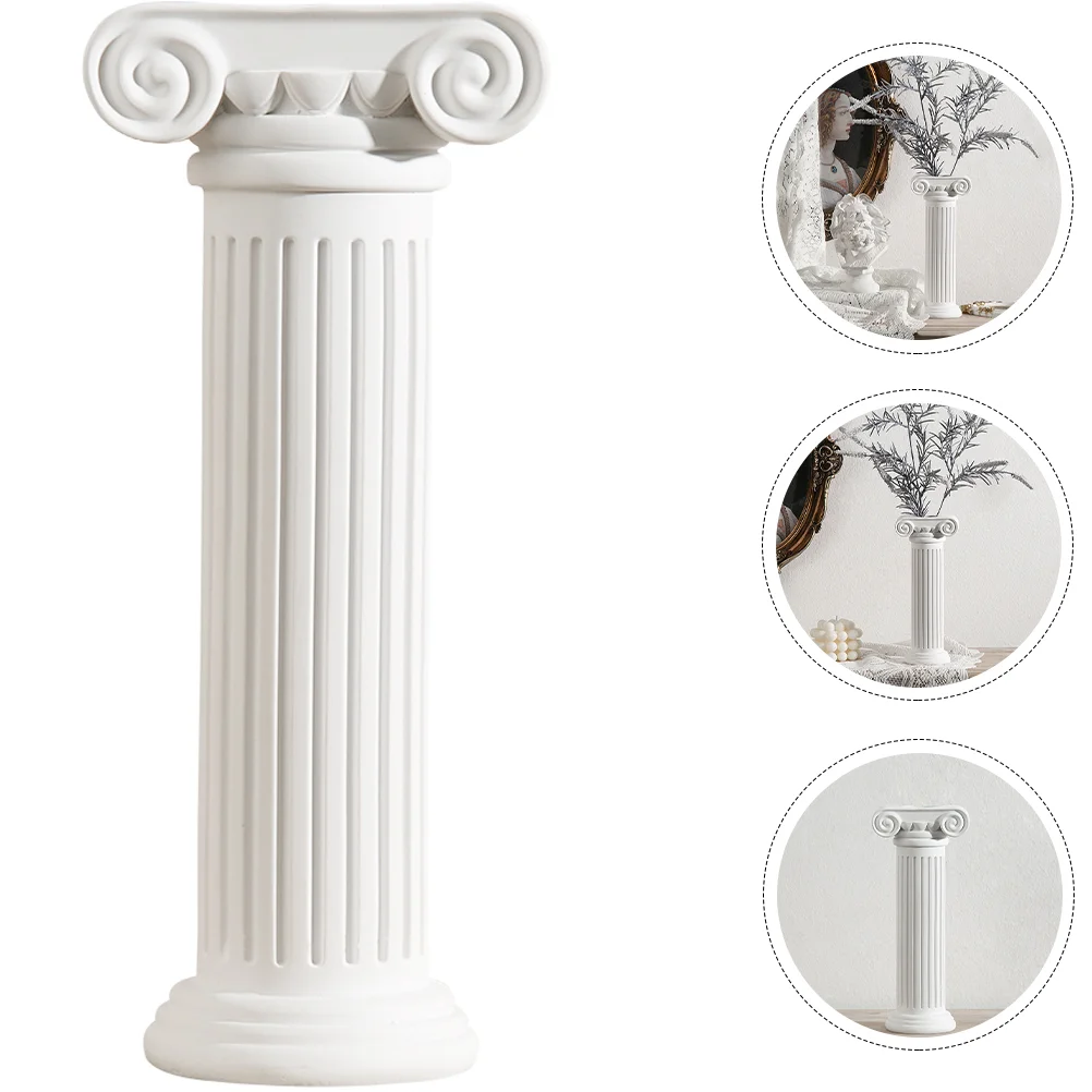 

Roman Column Vase Flower Pots Outdoor Plants Columns Weddings Road Guide Resin Pillars Bride Decorative