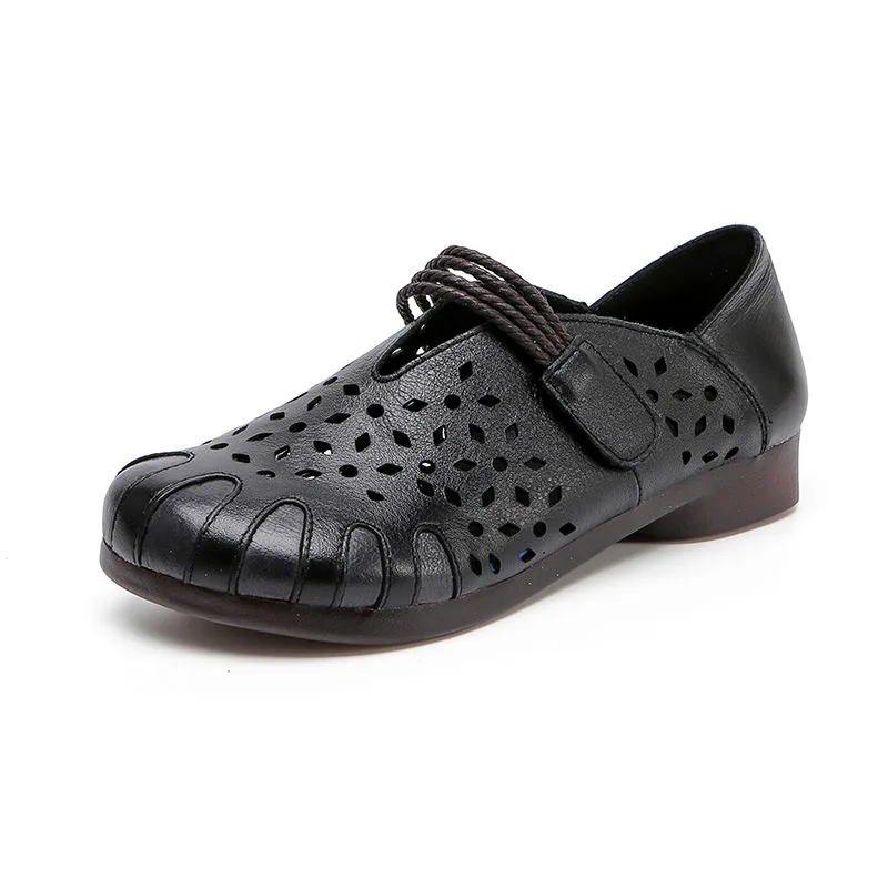 

Summer Women's Leather Flat Shoes