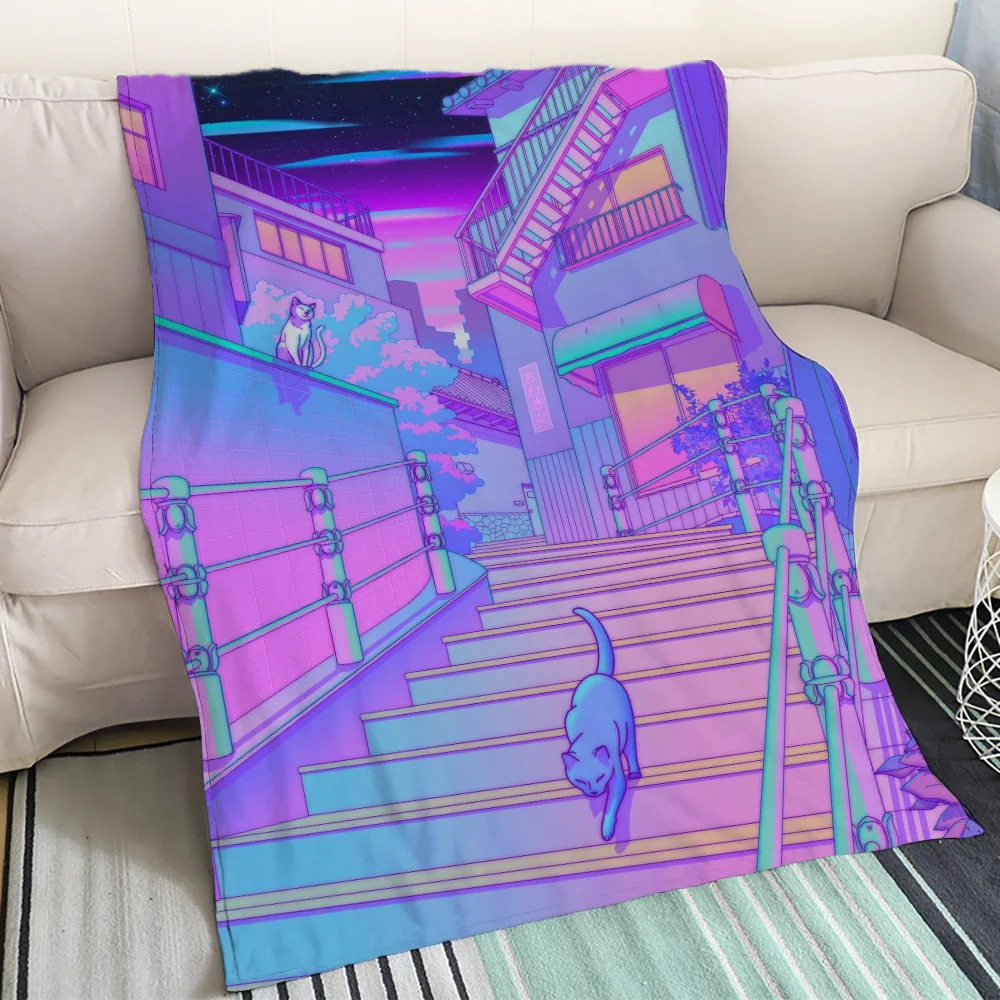 Настраиваемое Одеяло Из Микрофибры Серии City Для Дивана И Спальни Вязаное