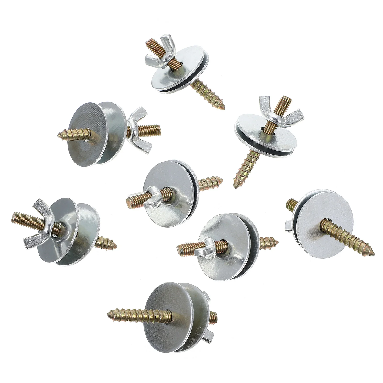 

8 Sets Bird Cage Hanging Accessories Wing Nuts Fasteners Breeding Box Screws Kit Fixing Screw for Cage Birdcage Screws