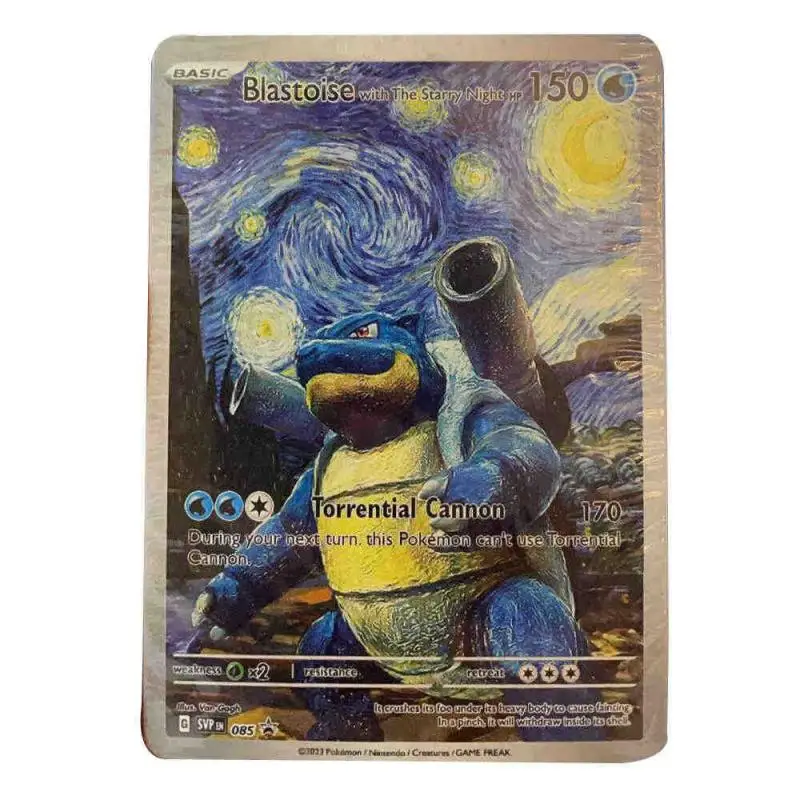 Карта масляной живописи серии Gosanke Charizard Blastoise Venusaur Starry коллекция игр аниме