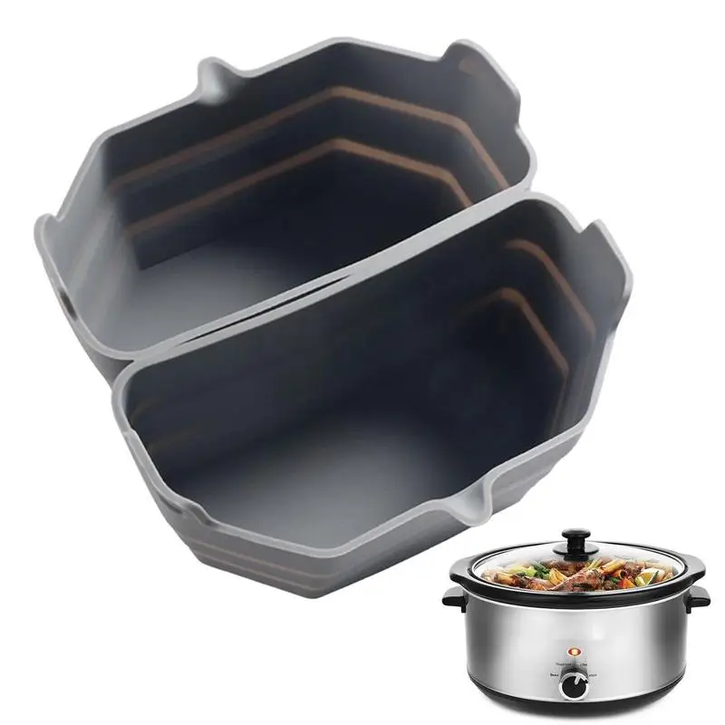 

Insert Divider For Pot Small Pot Liners Food-Grade Silicone Cooker Liners Cooking Divider Liner Reusable For Home Hotel