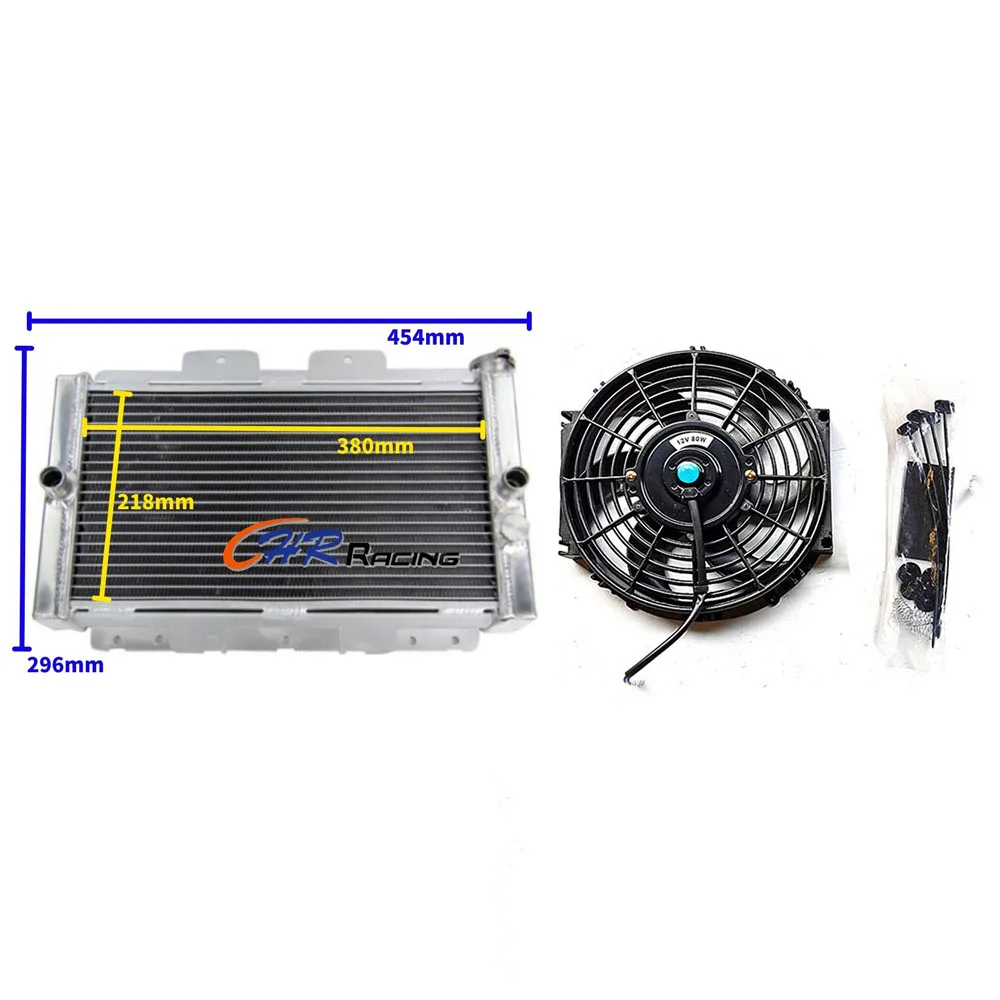 

Aluminum Alloy Motorcycle Radiator & Fan For Yamaha Rhino 450 2006 2007 2008 2009, Rhino 660 2004 2005 2006 2007