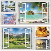 outside the window natural scenery photography background indoor decorations photo backdrops studio props 22523 chfj 03