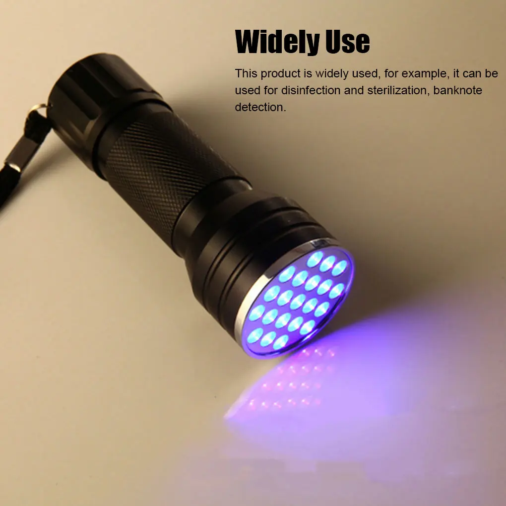 

UV Flashlight Torch Ultraviolet Pet Urine Detectors Lamp Check Function Portable Multifunctional Outdoor Tools