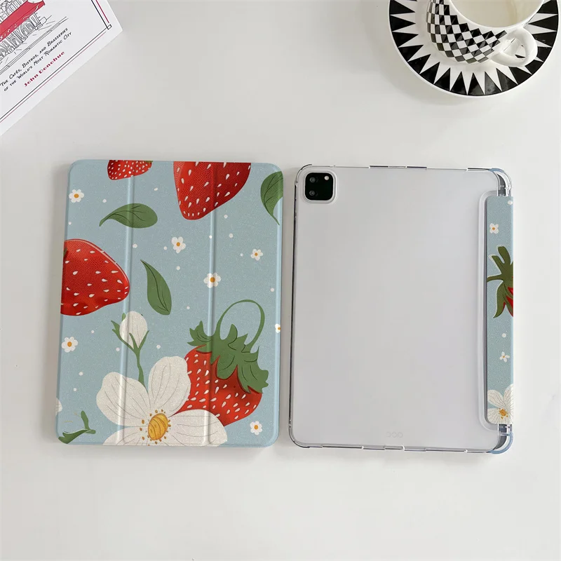 Чехол для планшета Kawayii Cherry iPad Air 2024 Pro 11 дюймов 5 4 10 9 3 10th 7 8 2 mini 6 милый чехол с