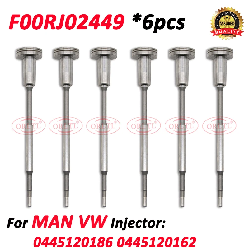 6 шт. новый клапан форсунки F00RJ02449 Запчасти для инжектора FOORJ02449 MAN VW 0445120186 0445120162