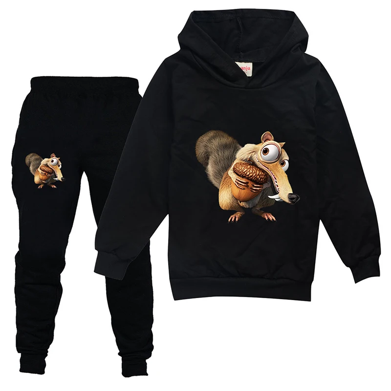 

Baby Boys Sweatshirt Clothes T-shirts Pants Clothing Ice Squirrel Kids Clothes Set Outfits Children's Hoodies Age 2-14 Streewear